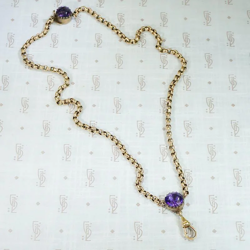 symbolic necklaces for women -Cut Back Collet Set Amethyst Necklace by Ancient Influences