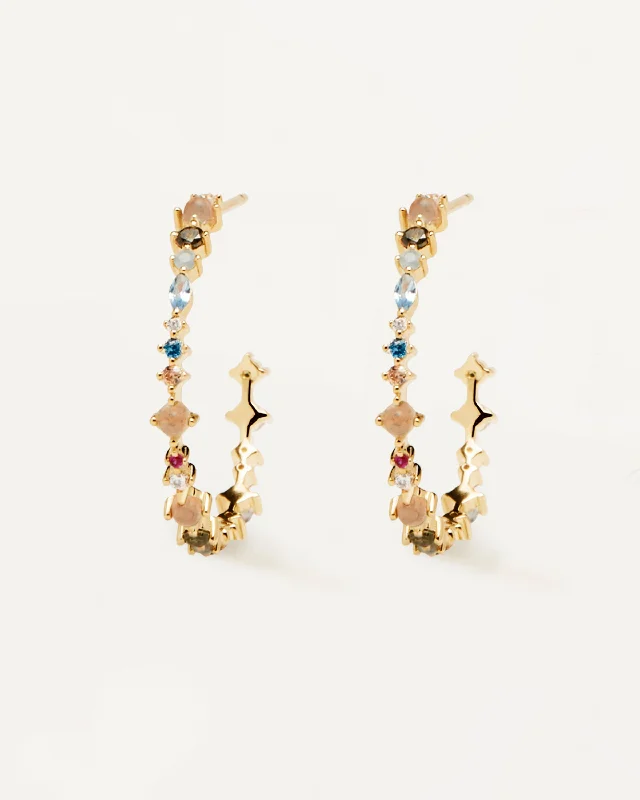 statement earrings with pearls -Halo Earrings